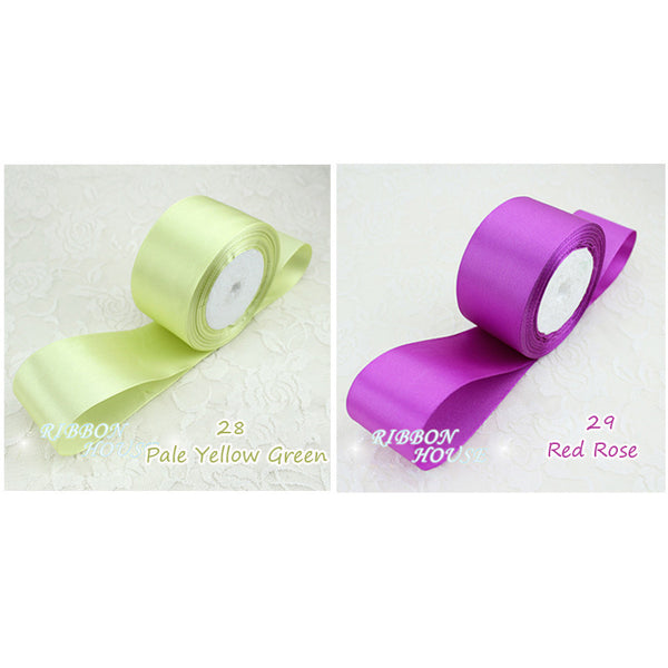 25 yards/roll 2'' (50mm) Single Face Satin Ribbon