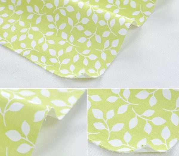 Bundle Of 5 100% Cotton Fat Quarters – Green Plaid Stripe Floral Collection