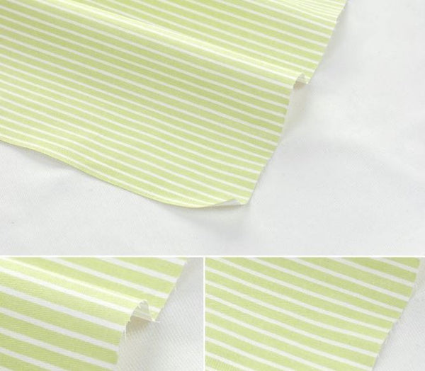 Bundle Of 5 100% Cotton Fat Quarters – Green Plaid Stripe Floral Collection