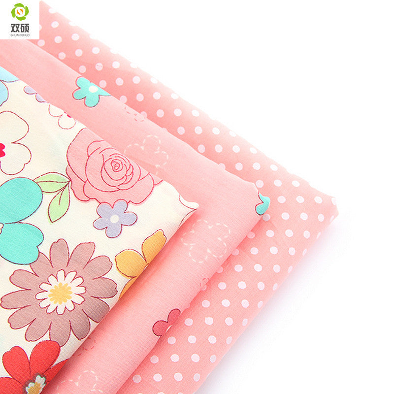 Bundle Of 3 100% Cotton Fat Quarters – Pink Collection