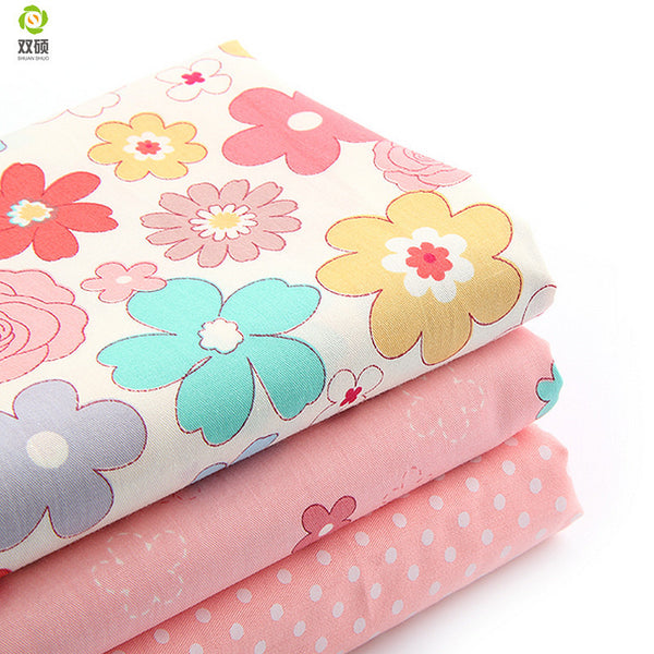 Bundle Of 3 100% Cotton Fat Quarters – Pink Collection