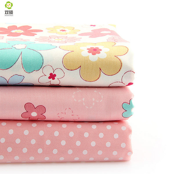Bundle Of 3 100% Cotton Fat Quarters – Pink Collection