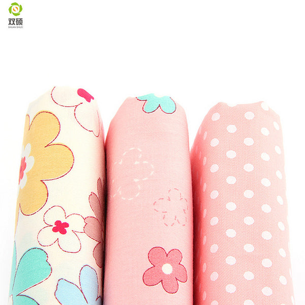 Bundle Of 3 100% Cotton Fat Quarters – Pink Collection