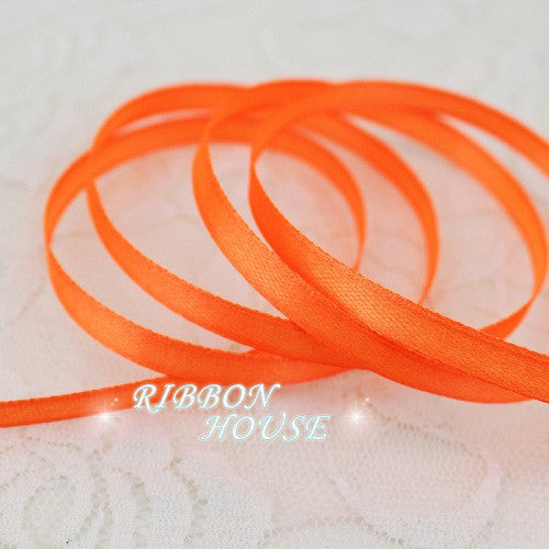 25 yards/roll  6mm Single Face Satin Ribbon