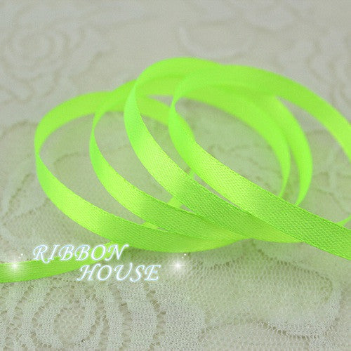 25 yards/roll  6mm Single Face Satin Ribbon